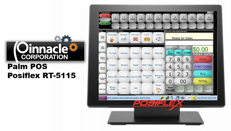 Pinnacle Posiflex sales screen