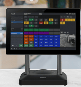 Sales screen for Verifone C18 terminal